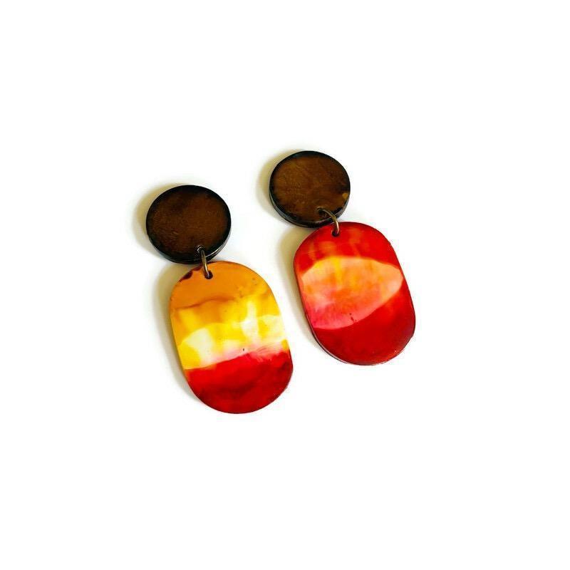Ombre Statement Earrings for Fall