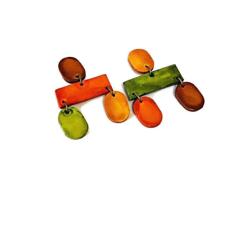 Chunky Statement Jewelry Set in Fall Colors