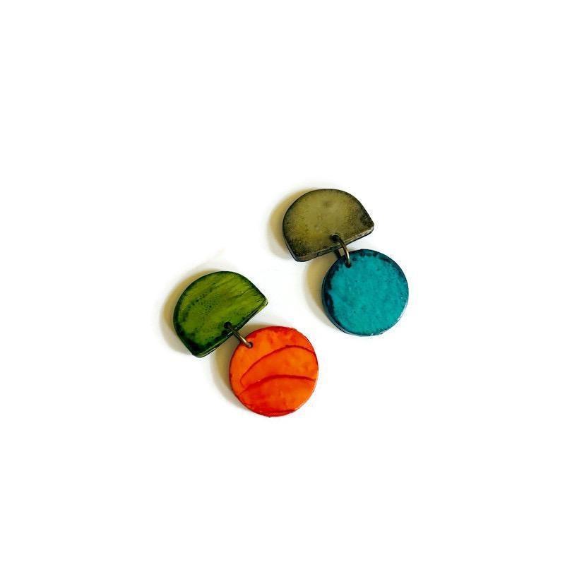 Mismatched Clip On Earrings for Fall