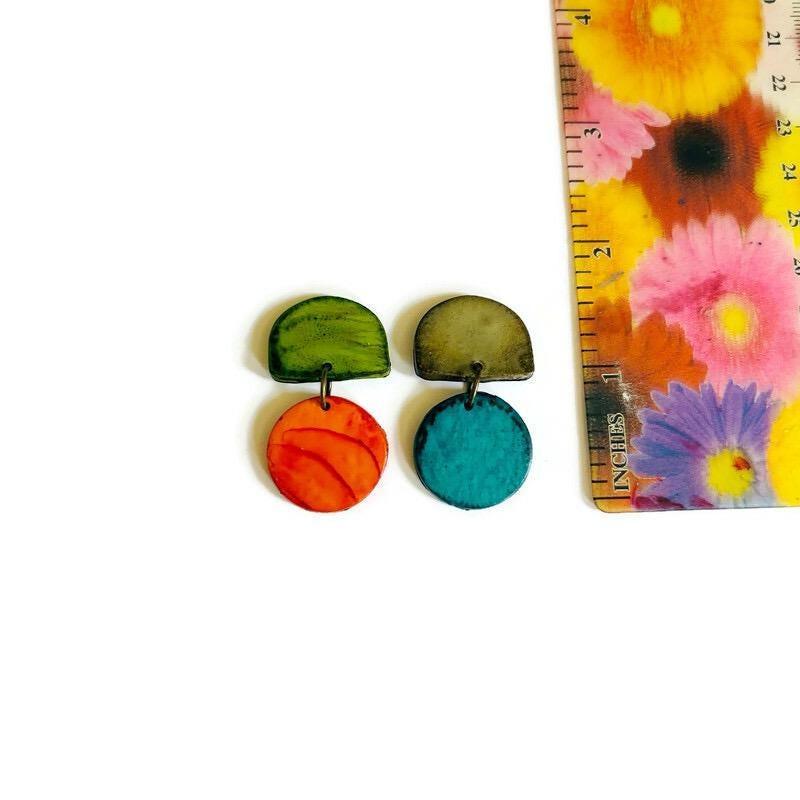Mismatched Clip On Earrings for Fall