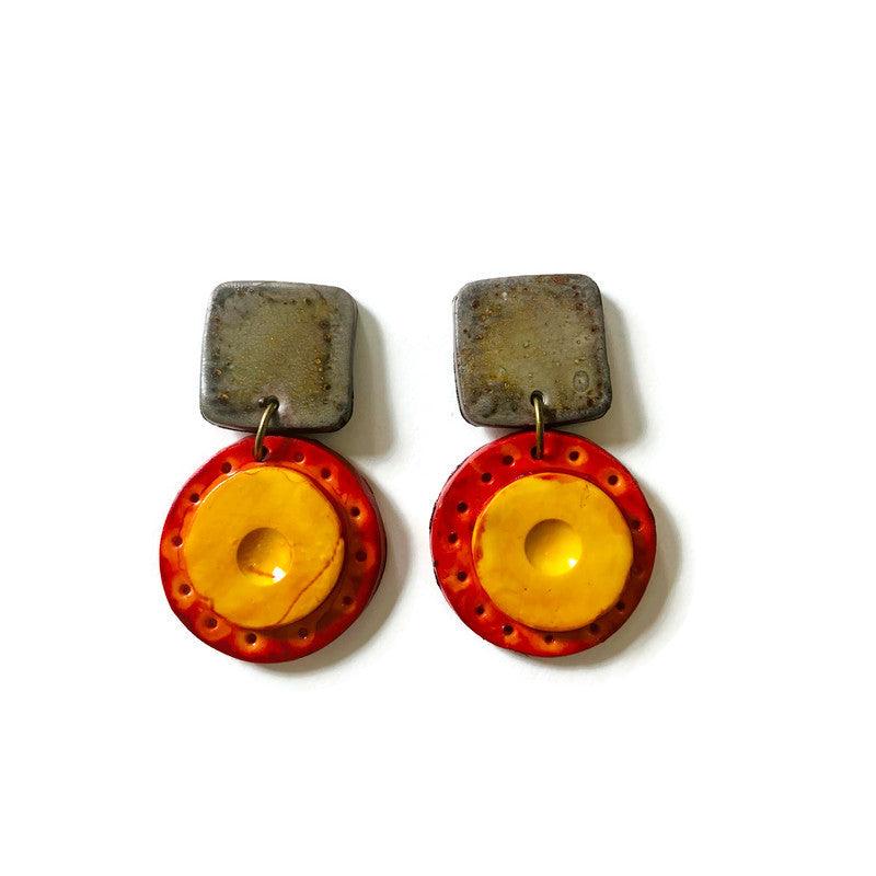 Rustic Statement Jewelry Set with Fall Colors